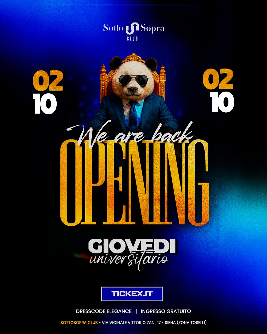 Giovedi 2 ott al SottoSopra