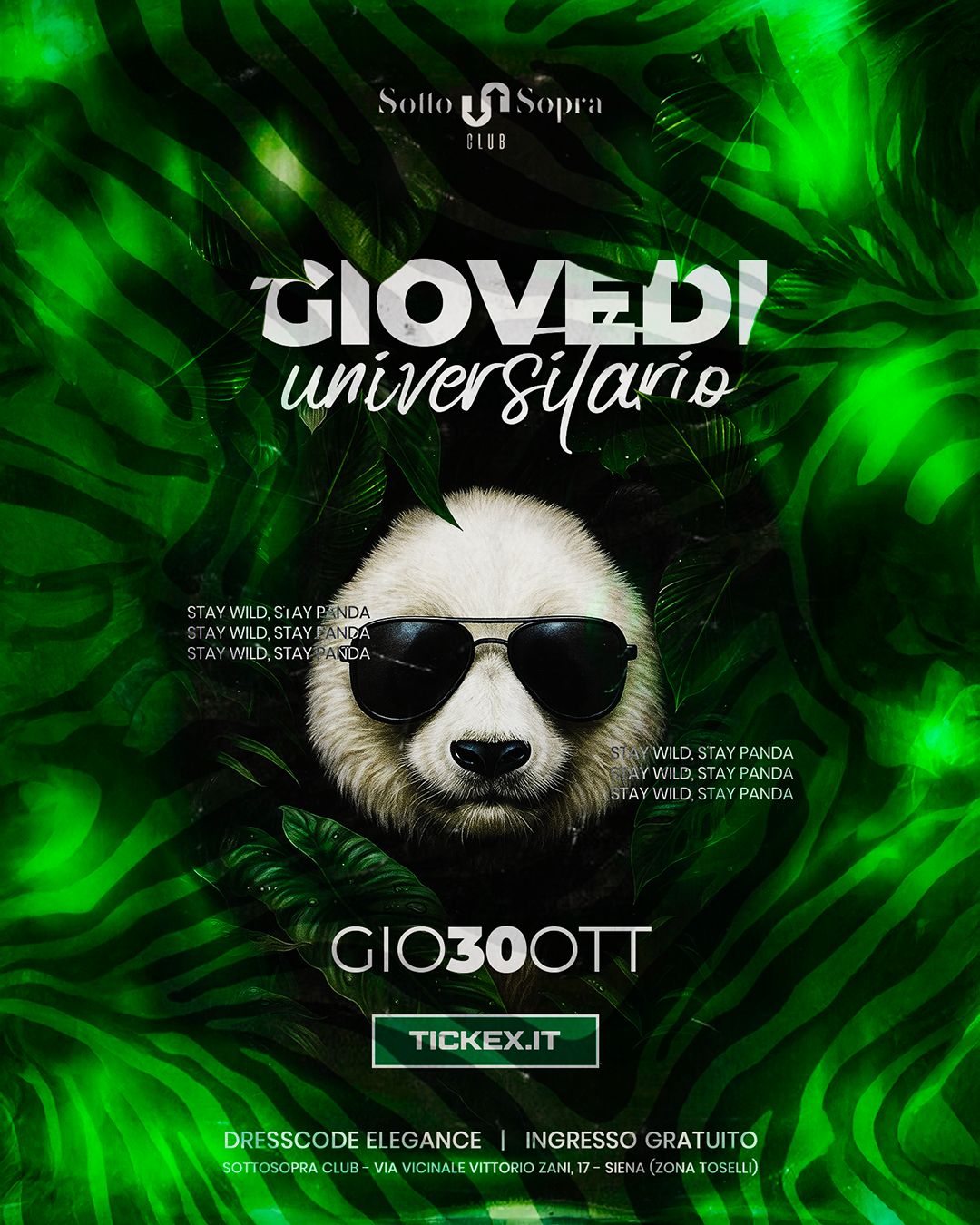 Giovedi 30 ott al SottoSopra