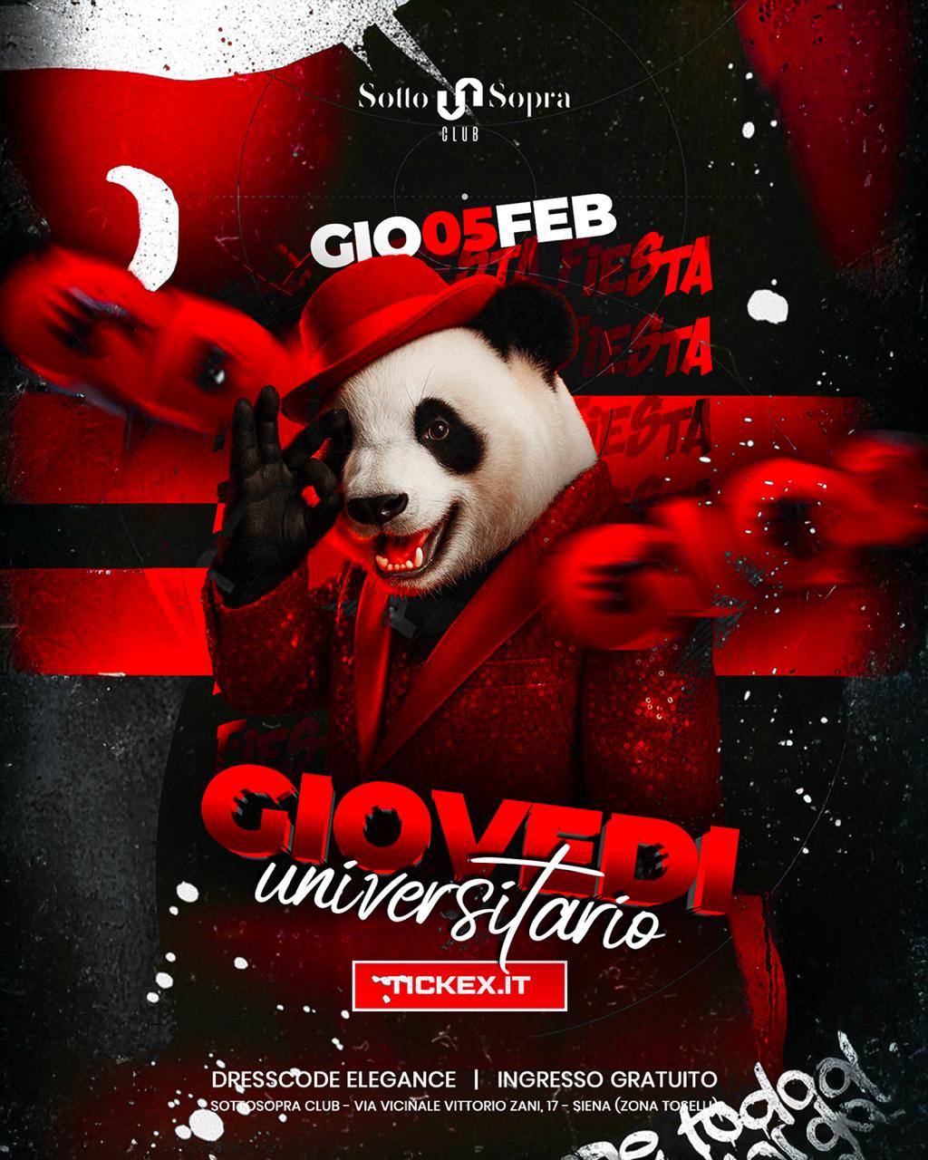 Giovedi 5 feb al SottoSopra